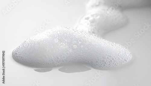 Foam bubbles on smooth surface.