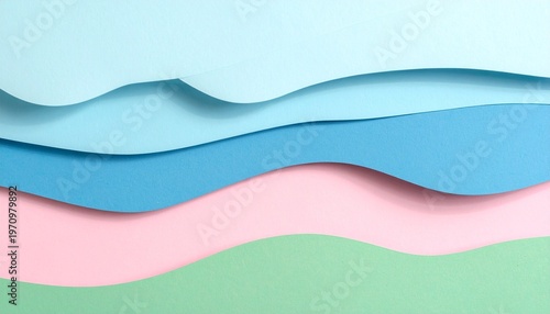 Layered pastel paper composition.