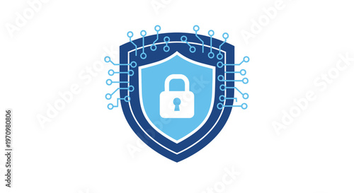 Shield with lock and circuit design.
