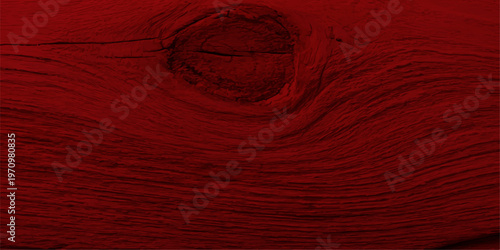 Deep red stained wood grain texture background with natural organic patterns and elegant dark crimson timber surface