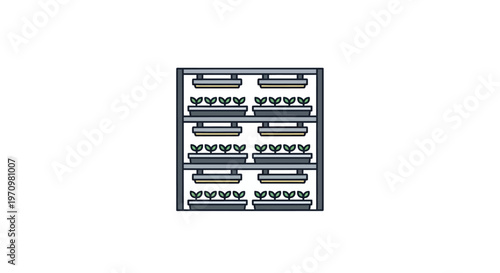 Server Rack with Multiple Hard Drives.