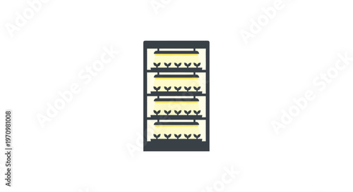 Server Rack with Empty Slots.