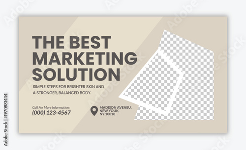 Modern Corporate Digital Marketing Agency Web Banner and Thumbnail EPS Vector Design