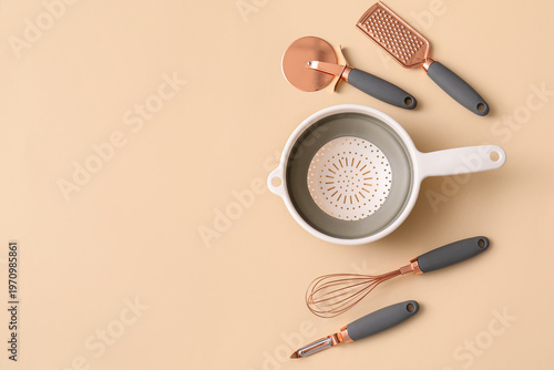 Different kitchen utensils ...