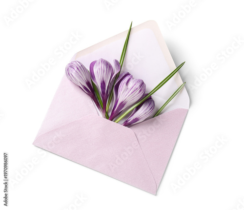 Envelope with beautiful cro...