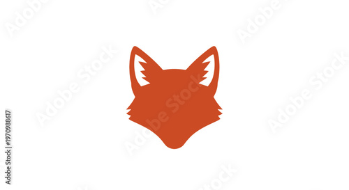 Stylized orange fox head icon