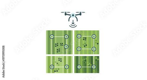Drone view of soccer field plans.