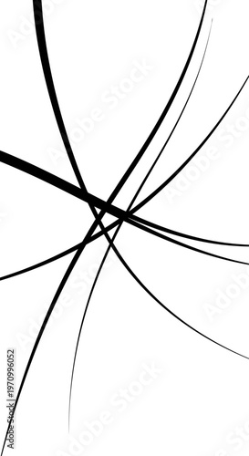 Black lines intersecting in chaos.