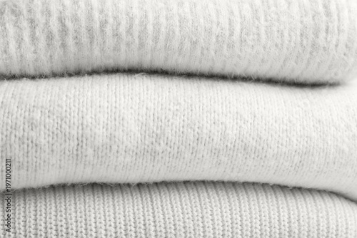 Texture of folded warm swea...