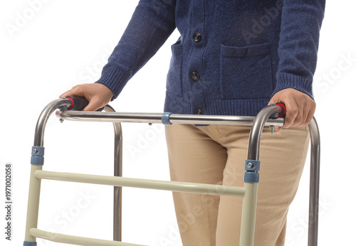 Mature woman with walking f...