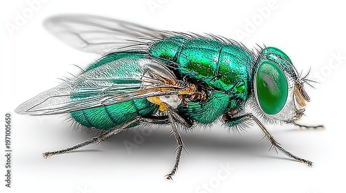fly isolated on white background