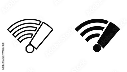 Comparison of wifi signal strength indicators with different signal levels