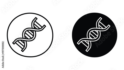 Contrasting visual representations of dna helix on different backgrounds