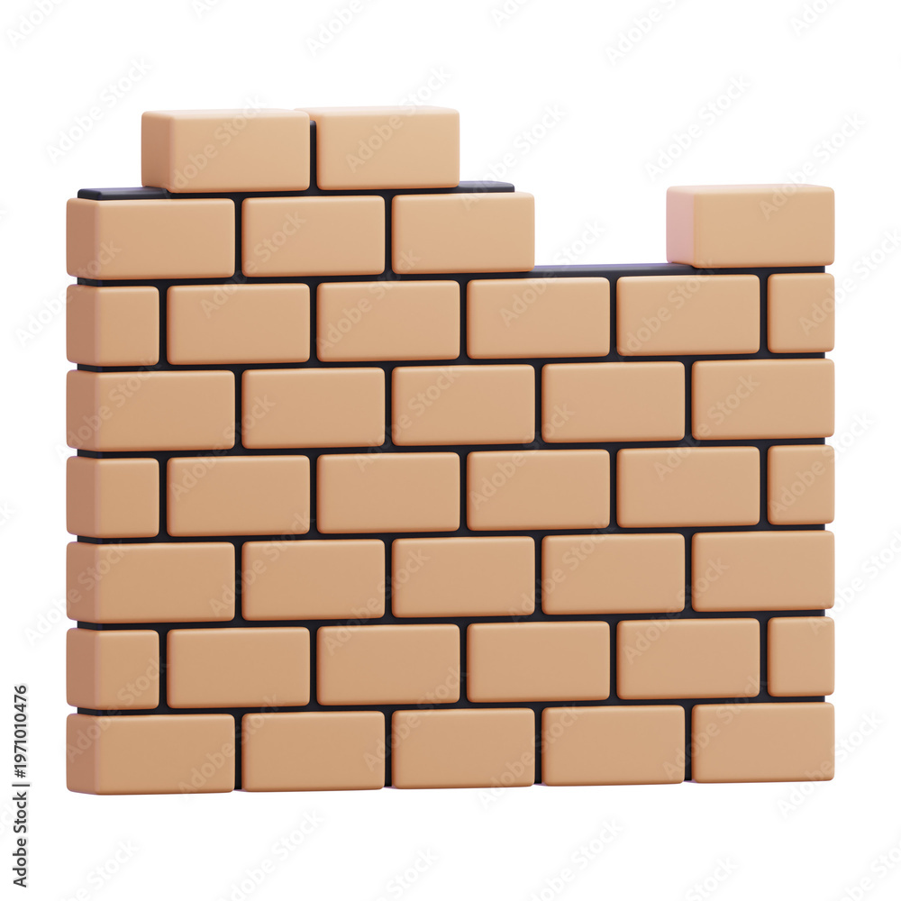 Fototapeta premium Brick Wall Segment