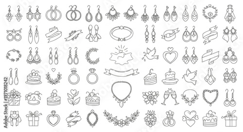 Collection of various jewelry designs, perfect for fashion and accessories.