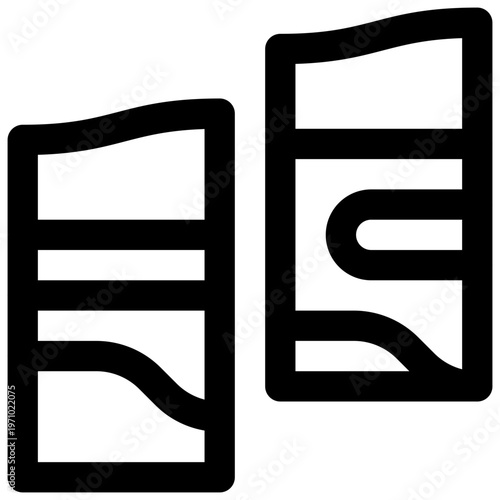 Iberico ham. Editable stroke vector icon.