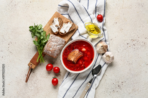 Bowl of traditional Ukraini...
