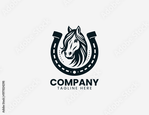 An armored character with strong silhouette is illustrated in a clean modern black vector logo illustration style on a white background