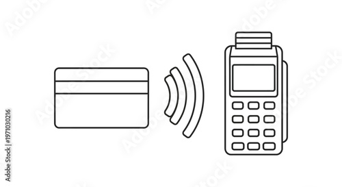 Contactless Payment Terminal and Card.