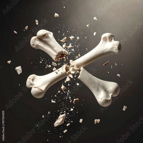 Cracked Bones - A Symbol of Fragility and Vulnerability.