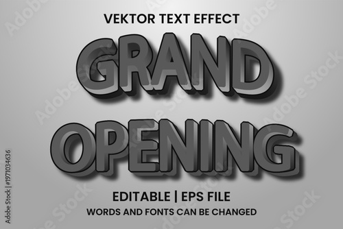 editable grand opening effect text
