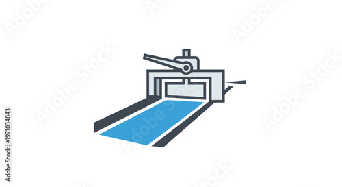 Industrial conveyor belt system machinery.