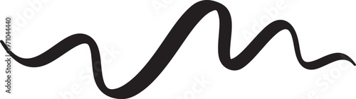 flowing abstract ribbon silhouette, elegant modern form