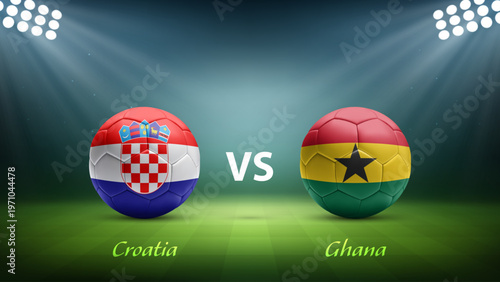 Croatia vs Ghana soccer scoreboard broadcast for soccer tournament 2026