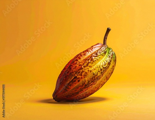 Cacao Beans and Nibs Flat Lay with Copy Space