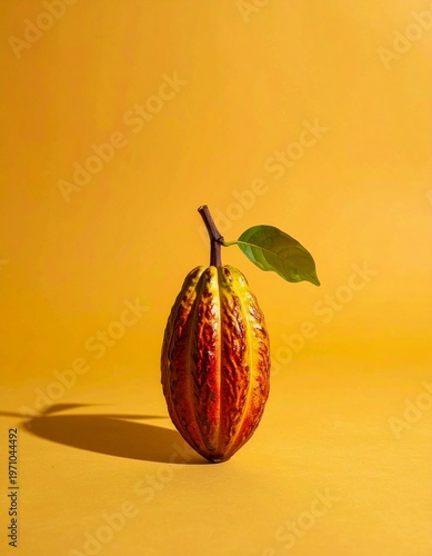 Cacao Beans and Nibs Flat Lay with Copy Space