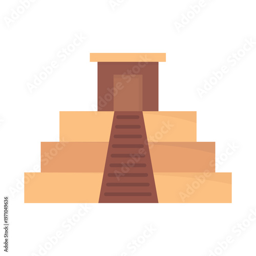 Pyramid vector illustration on white background