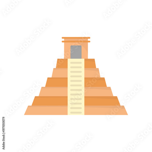 Pyramid vector illustration on white background