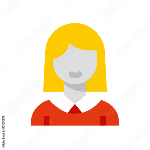 Cartoon avatar of a successful red-haired businessman with a big smile wearing a professional suit, isolated vector illustration character for office work and manager job profile icon