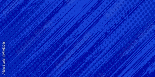 blue color pattern gradient grunge texture background. Dots pop art line graphic, good nice light design