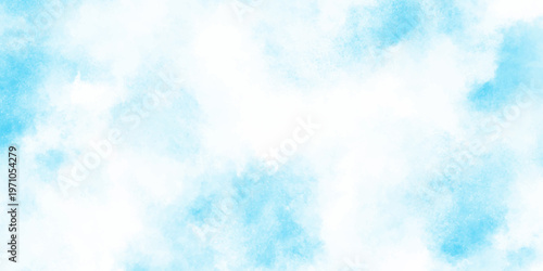 abstract blue sky with clouds light sky blue shades watercolor background, blue sky and clouds light colorful landing page flat background vector design, oft sky blue watercolor sky and clouds.