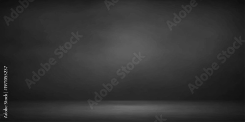 A dark grunge blackboard background featuring a textured black stone surface and old gray concrete patterns for a vintage blank wallpaper backdrop