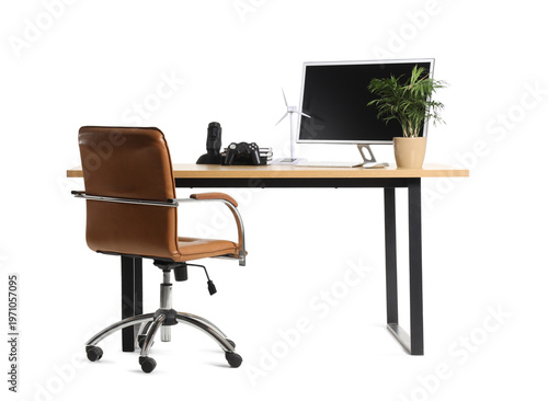 Stylish workspace with mode...