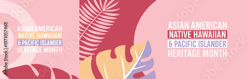 May is Asian American Native Hawaiian and Pacific Islander Heritage Month Banner, poster post design Background