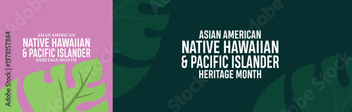 May is Asian American Native Hawaiian and Pacific Islander Heritage Month Banner, poster post design Background