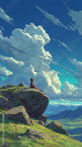 high mountain landscape