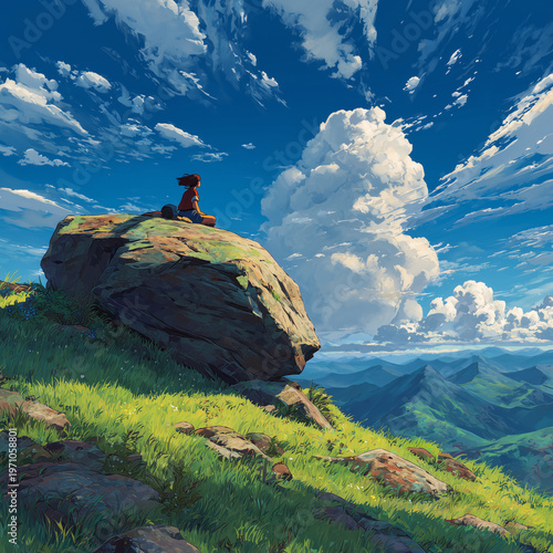 high mountain landscape