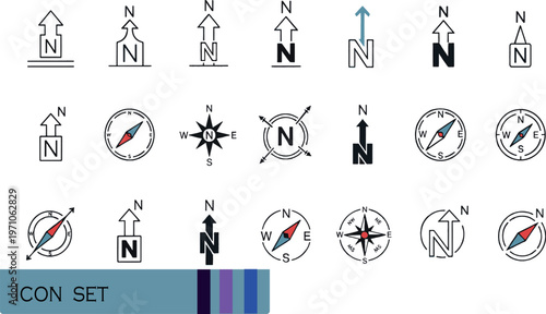 Print Stop Smoking and No Tobacco Sign Illustration Icon Set