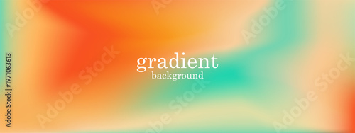 Abstract mesh gradient background with a soft, blurred blend of orange and teal colors