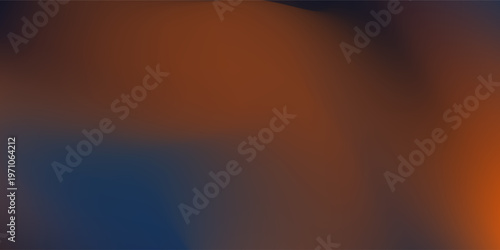 Abstract illustrations dark blue orange wavy gradient background with grainy design art good nice soft wave teture neon