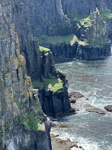 Dramatic coastal Cliffs of Moher overlooking the Atlantic Ocean, County Clare, Ireland, July 2025