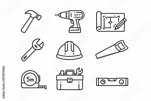 Outline of essential construction tools and equipment for building projects