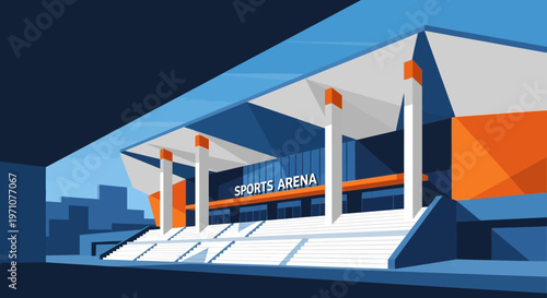 Modern Sports Arena Building Exterior Architecture Design