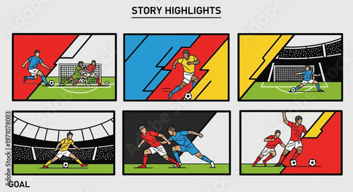 Soccer Match Highlights: Goal Scoring Action and Player Dynamics