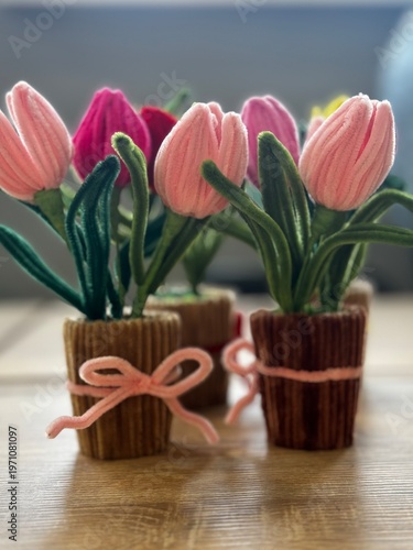 DIY Fluffy Tulips in a Pot: Chenille Stems Flower Review