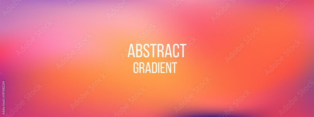 Naklejka premium Sunset gradation abstract background with purple and orange gradient tones reflecting colorful sky light. This sunset gradation looks dreamy and gentle.